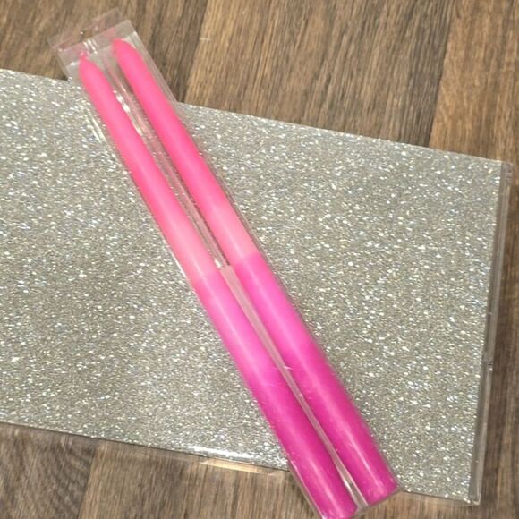 Ashland Unscented Neon Taper Candles- Pink - Picture 4 of 4